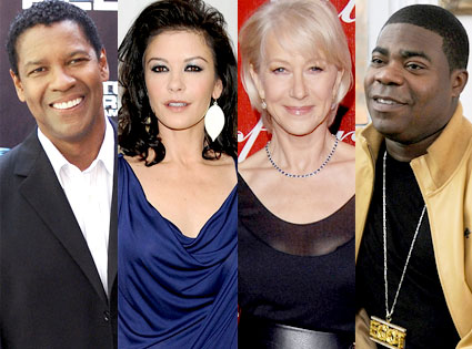 Denzel Washington, Catherine Zeta Jones, Helen Mirren, Tracy Morgan Denzel Washington, Catherine Zeta Jones, Helen Mirren, Tracy Morgan